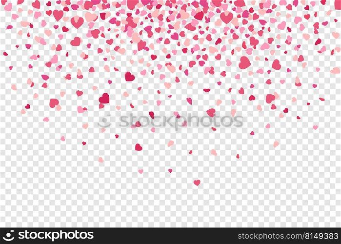 happy valentines day celebration confetti background