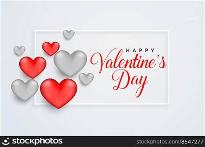 happy valentines day celebration greeting card design