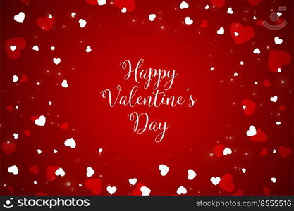happy valentines day celebration red banner design