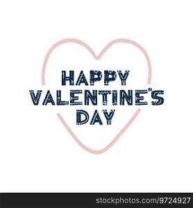 Happy valentines day greeting card Royalty Free Vector Image