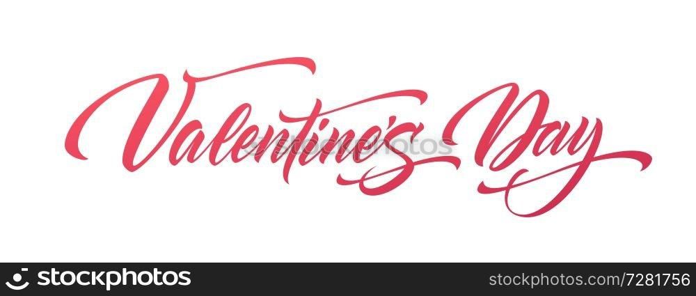 Happy Valentines Day Hand Drawing Lettering design. Vector illustration EPS10. Happy Valentines Day Hand Drawing Lettering design. Vector illustration