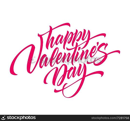 Happy Valentines Day Hand Drawing Lettering design. Vector illustration EPS10. Happy Valentines Day Hand Drawing Lettering design. Vector illustration