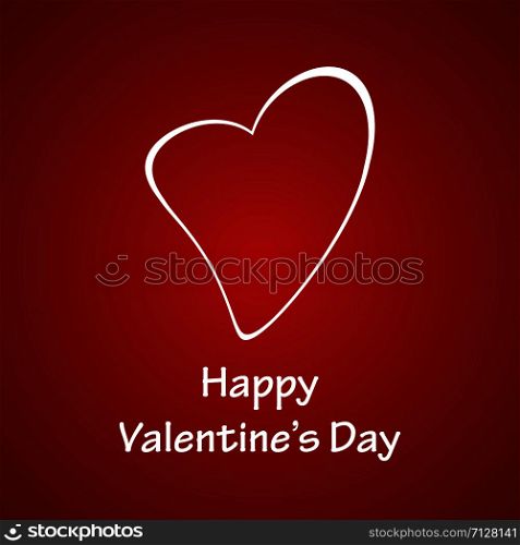 Happy Valentines day heart background. Vector eps10. Happy Valentines day heart background.