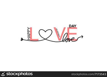 Happy Valentines Day lettering isolated on white background vector illustration. Letters hand drawn composition for gift, postcard, print, banner, web. Greeting romantic design. Love symbol tagline. Happy Valentines Day lettering isolated on white background vector illustration. Letters hand drawn composition for gift, postcard, print, banner, web. Greeting romantic design. Love symbol tagline.