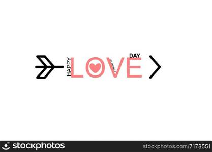 Happy Valentines Day lettering isolated on white background vector illustration. Greeting romantic design. Love symbol tagline. Happy Valentines Day lettering isolated on white background vector illustration. Greeting romantic design. Love symbol tagline.