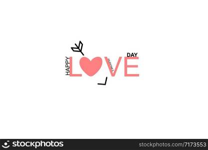Happy Valentines Day lettering isolated on white background vector illustration. Greeting romantic design. Love symbol tagline. Happy Valentines Day lettering isolated on white background vector illustration. Greeting romantic design. Love symbol tagline.