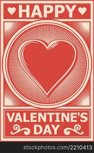 Happy valentines day poster
