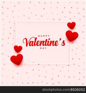 happy valentines day romantic greeting design
