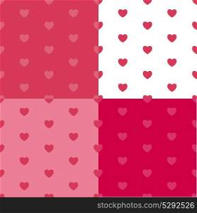 Happy Valentines Day Seamless Pattern Background with Heart. Vector Illustration. Happy Valentines Day Seamless Pattern Background with Heart. Vec