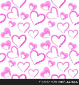 Happy Valentines Day Seamless Pattern Vector Illustration. EPS10