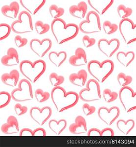 Happy Valentines Day Seamless Pattern Vector Illustration. EPS10