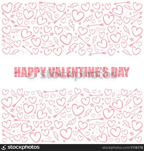happy valentines day sign icon pattern background vector art. happy valentines day sign icon pattern background vector