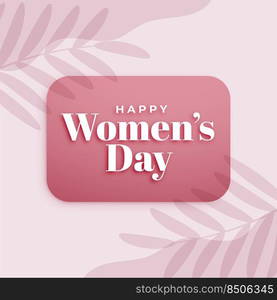 happy women&rsquo;s day celebration card layout design