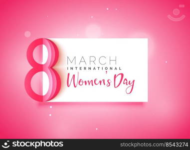 happy women’s day beautiful pink background