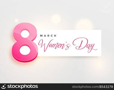 happy women’s day elegant greeing card design