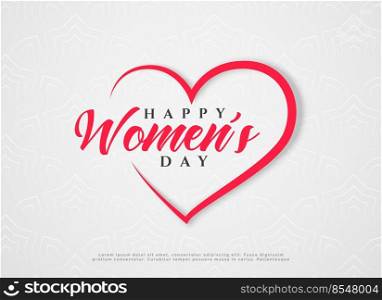 happy women’s day hearts greeting