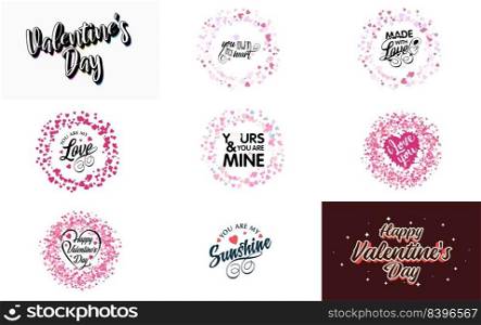 Happy Women’s Day lettering typography poster with a heart International Woman’s Day invitation design