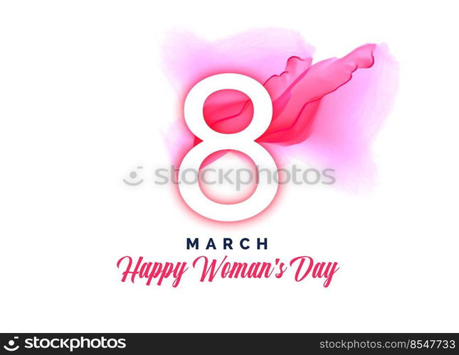 happy women’s day watercolor background