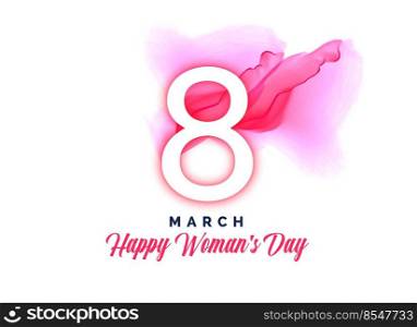 happy women’s day watercolor background