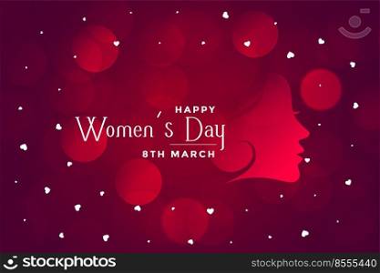 happy womens day beautiful bokeh banner design