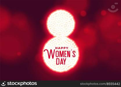 happy womens day bokeh style background design