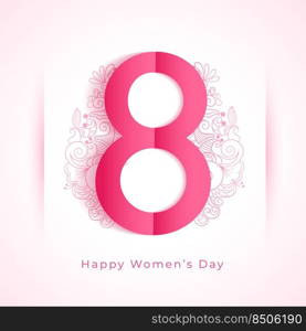 happy womens day decorative greeting wishes background