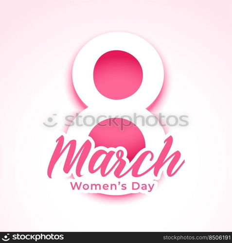 happy womens day greeting in paper style