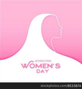 happy womens day wishes card design