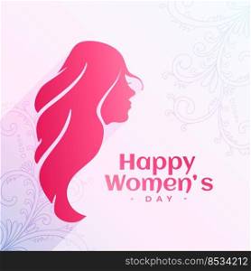 happy womens day wishes card design