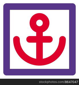 Harbor sign indicates maritime activity area.  . Harbor sign indicates maritime activity area.