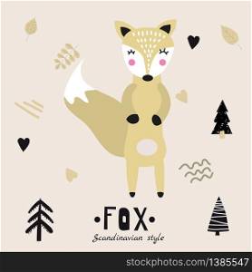 Hare cute funny character. Childish vector illustration in scandinavian style. Hare cute funny character. Childish vector illustration in scandinavian style flat design. Vector illusttration isolated concept for children print poster banner