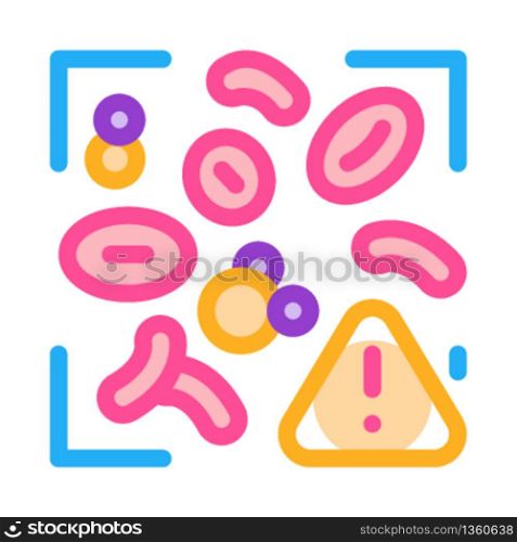 harmful substances in blood icon vector. harmful substances in blood sign. color symbol illustration. harmful substances in blood icon vector outline illustration