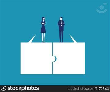 Harmony of business team. Concept business vector illustration.