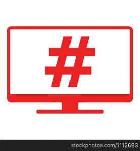 Hashtag and screen