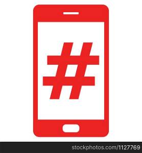 Hashtag and smartphone