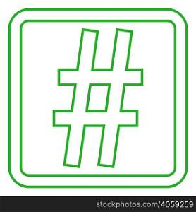 Hashtag icon. Simple element illustration. Hashtag symbol design from Social Media Marketing collection.. Simple element illustration. Hashtag symbol design from Social Media Marketing collection. web and mobile