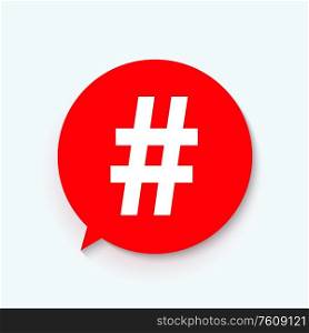 Hashtag icon template design. Vector Illustration EPS10. Hashtag icon template design. Vector Illustration