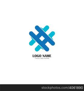 hashtag logo vector illustration design template.