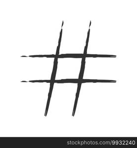 Hashtag sign icon. vector illustration . Template for your design. Hashtag sign icon