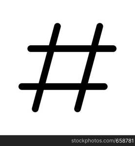 hashtag sign used on social media websites