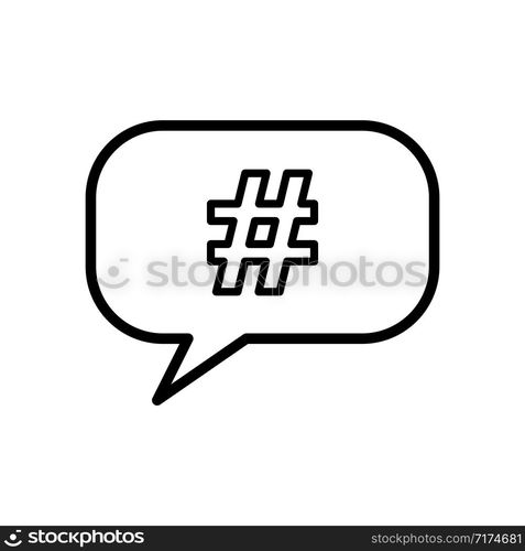 hashtag - symbol icon vector design template