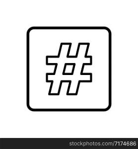 hashtag - symbol icon vector design template