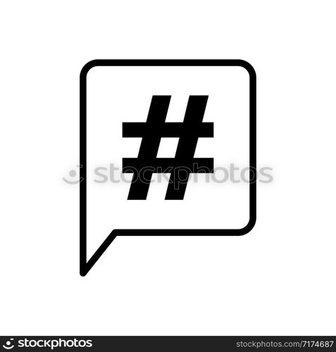 hashtag - symbol icon vector design template