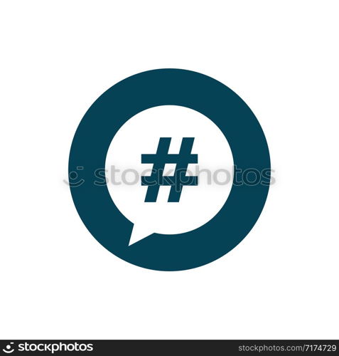 hashtag - symbol icon vector design template