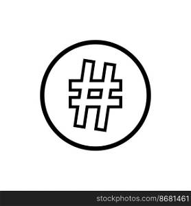hastag icon vector illustration symbol design