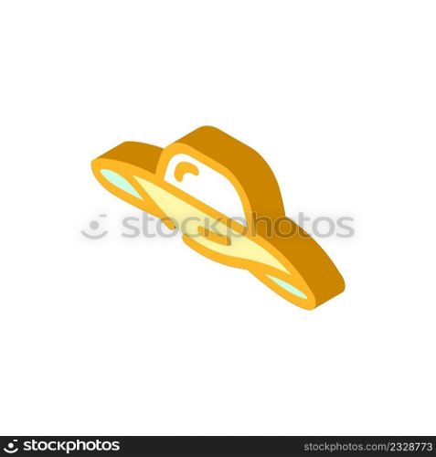 hat accessory isometric icon vector. hat accessory sign. isolated symbol illustration. hat accessory isometric icon vector illustration