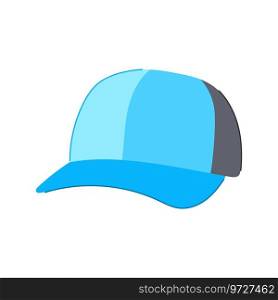hat baseball cap cartoon. blank side, sport front, object visor hat baseball cap sign. isolated symbol vector illustration. hat baseball cap cartoon vector illustration