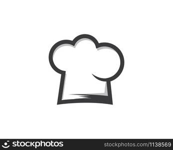 hat chef logo template vector illustration