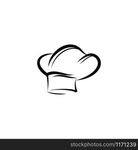 hat chef logo template vector illustration