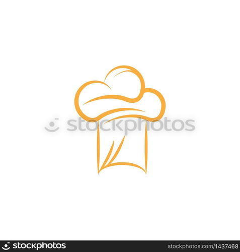 hat chef logo template vector illustration